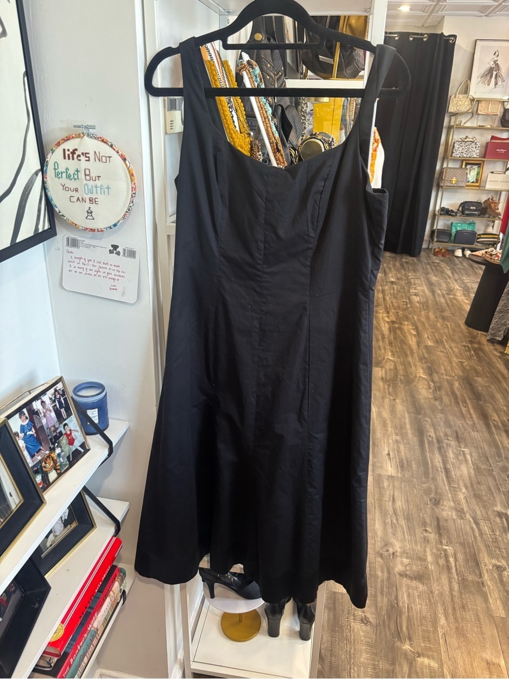 Bitten by Sarah Jessica Parker Black Midi A-Line Dress